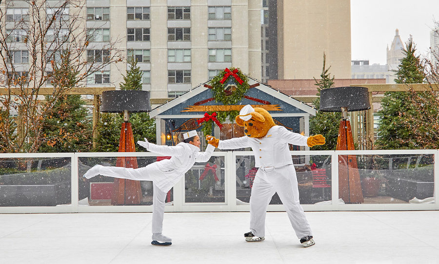 The Peninsula Chicago's ice skating rink